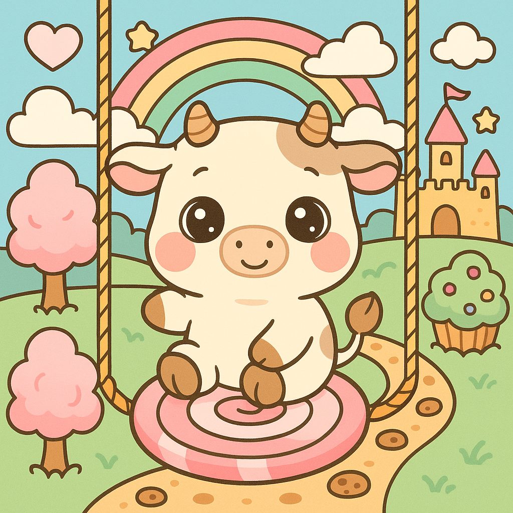 Free Cute Cow Coloring Pages