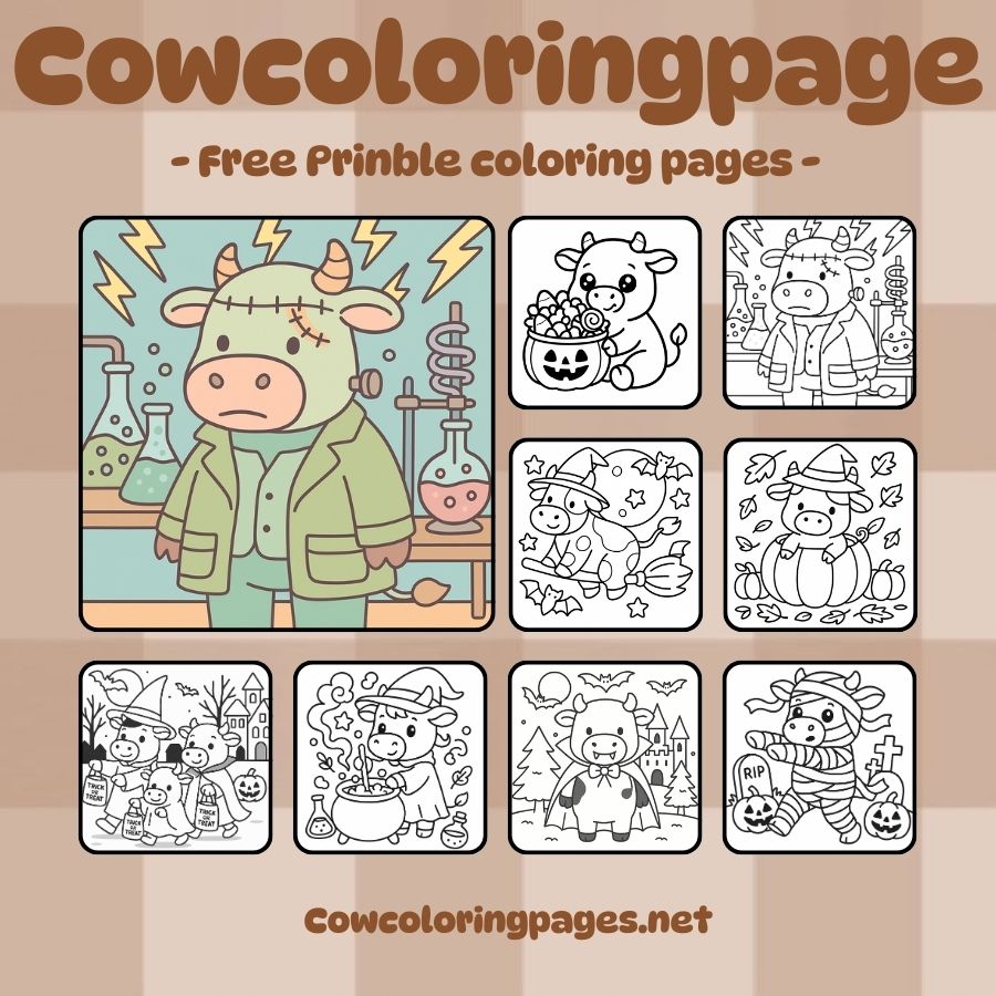 Frankenstein's Cow and the Magical Halloween Scene